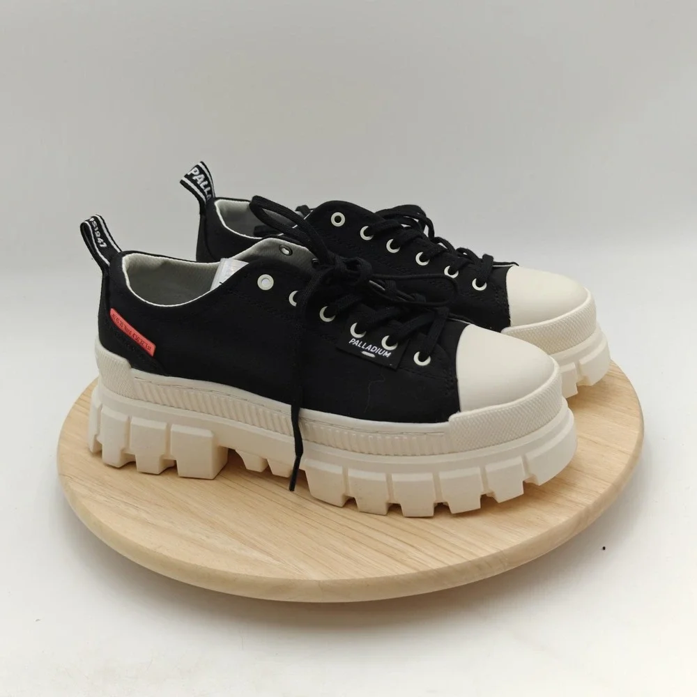 Palladium Shoes Womens‎ Size 9.5 Black Platform Lug Sole Sneaker 97243-016-M